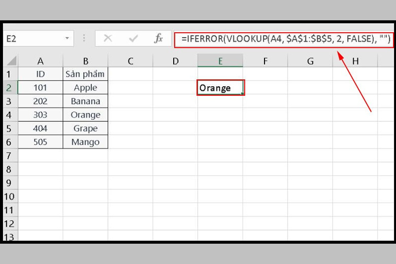 Cách dùng hàm Vlookup giữa 2 sheet