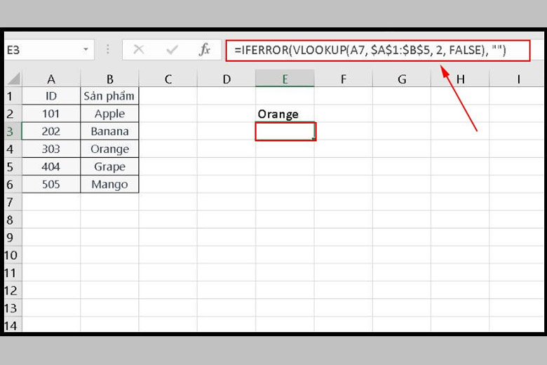 Cách dùng hàm Vlookup giữa 2 sheet