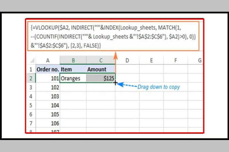 Cách dùng hàm Vlookup giữa 2 sheet