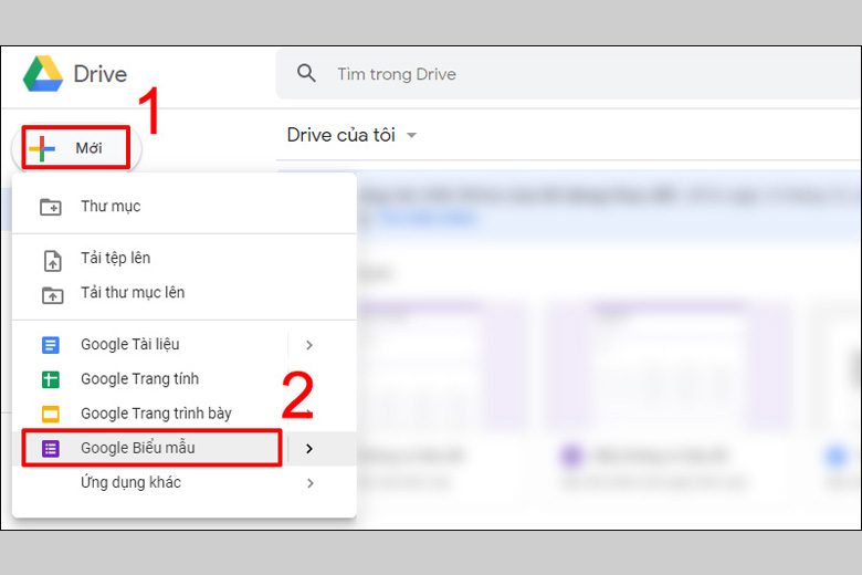 Cách tạo Google Form