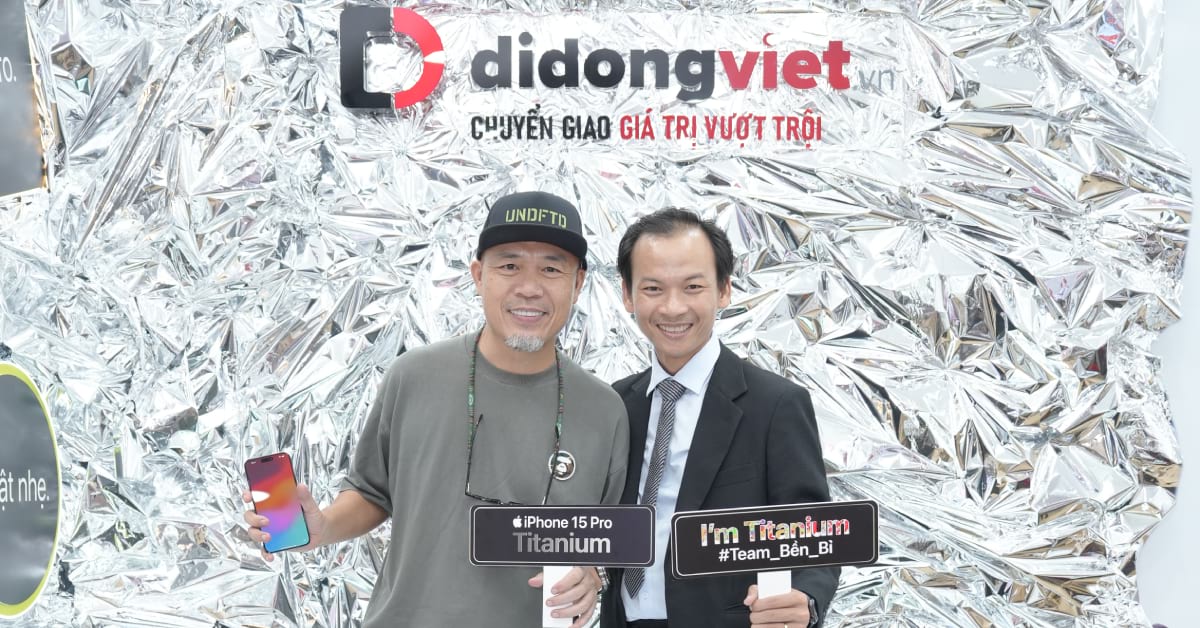 Nhạc sĩ Huy Tuấn tiếp tục chọn Di Động Việt để lên đời iPhone 15 Pro Max mới