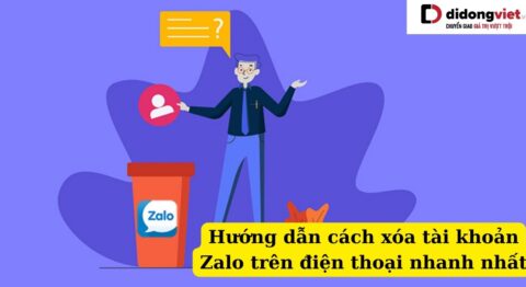 Cách xóa tài khoản Zalo
