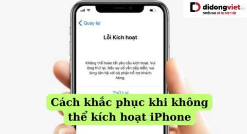Không thể kích hoạt iPhone