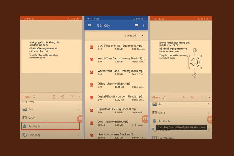  Cách chèn âm thanh vào Powerpoint trên Android