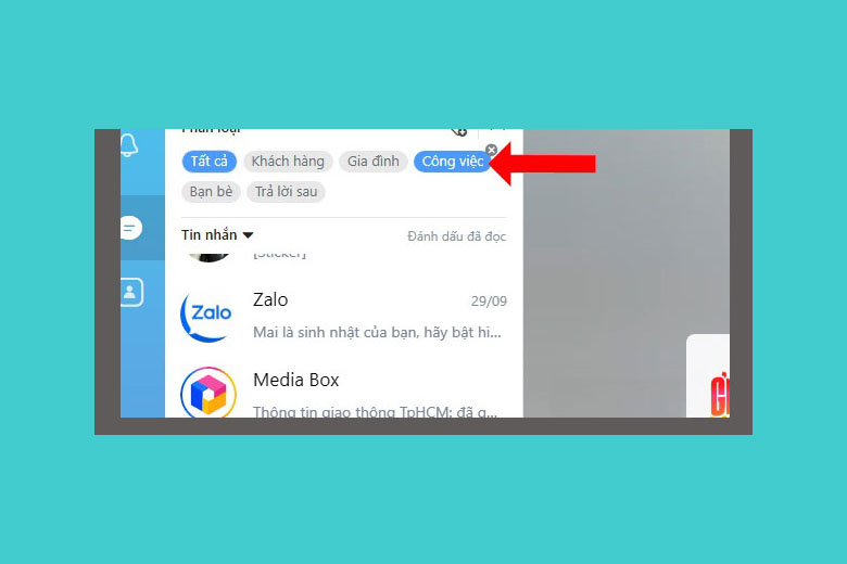 Mở ứng dụng Zalo và truy cập vào mục Nhóm tin nhắn