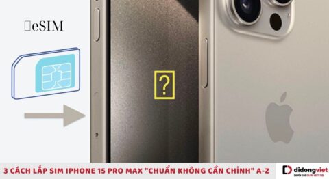 Cách lắp sim iPhone 15 Pro Max
