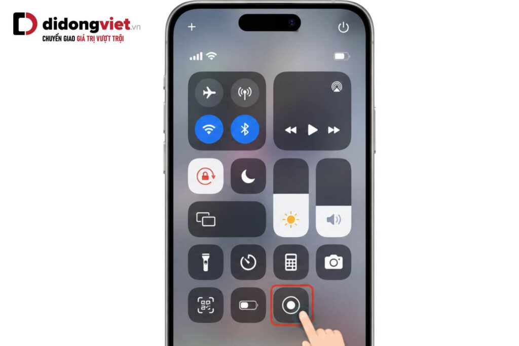 Cách quay màn hình iPhone có tiếng: Mẹo bật Mic và xử lý lỗi mất âm thanh 11 cach quay man hinh iphone co tieng didongviet 4.1