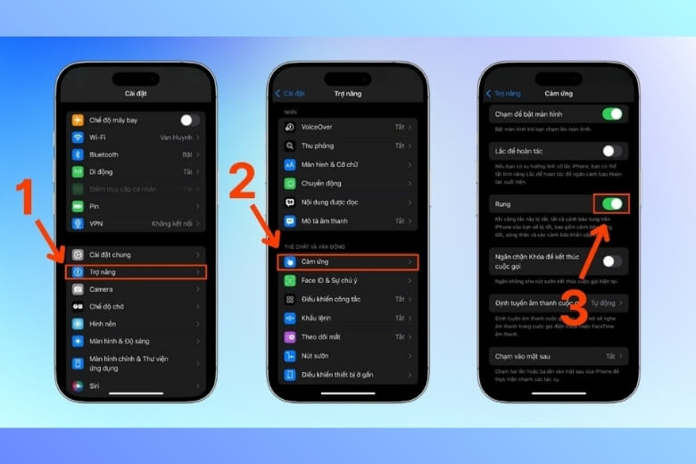 Cách tắt rung iPhone khi có cuộc gọi thông báo