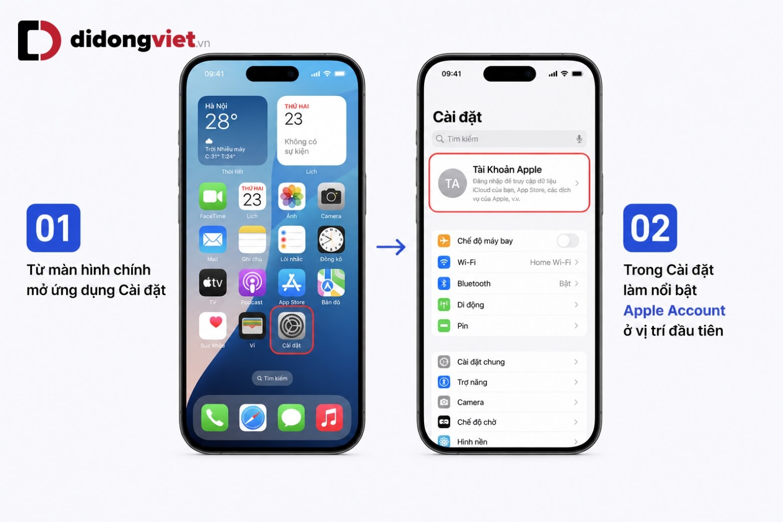 Check IMEI iPhone iCloud: Hướng dẫn kiểm tra iCloud ON/OFF chi tiết 17 Check IMEI iPhone iCloud qua mục Cài đặt