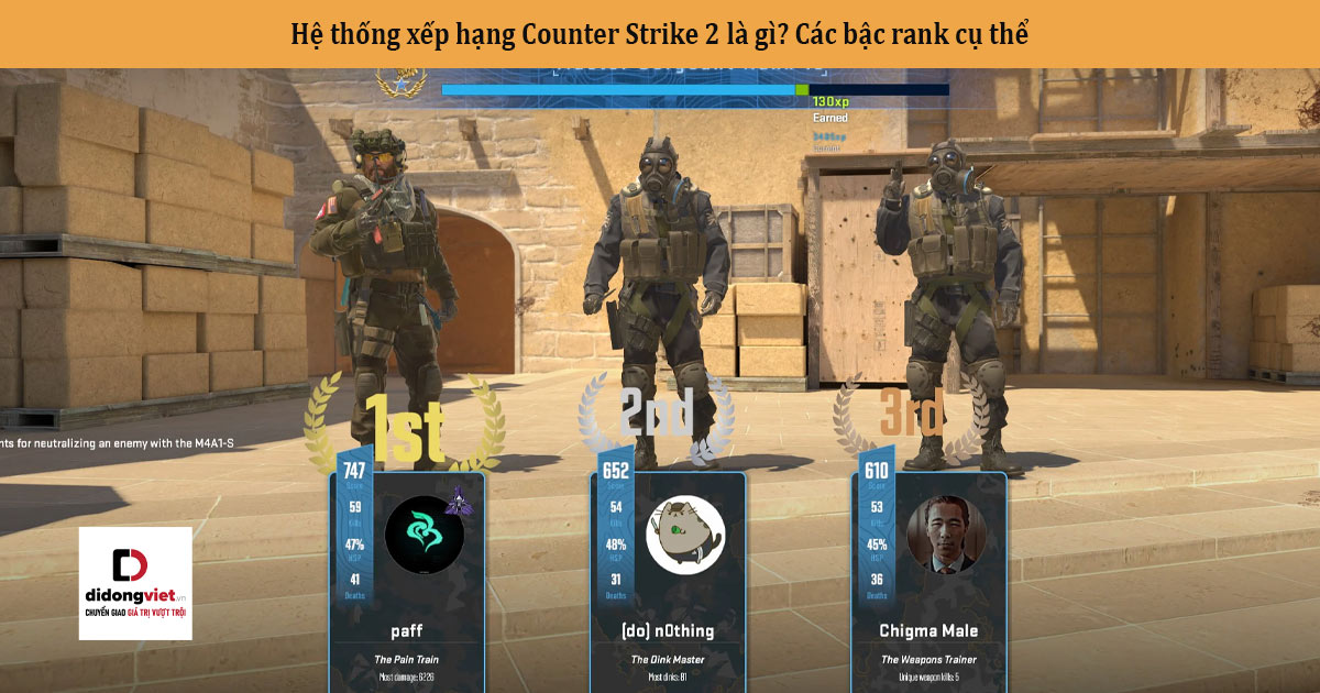 Hệ thống xếp hạng Counter Strike 2 là gì? Các bậc rank cụ thể