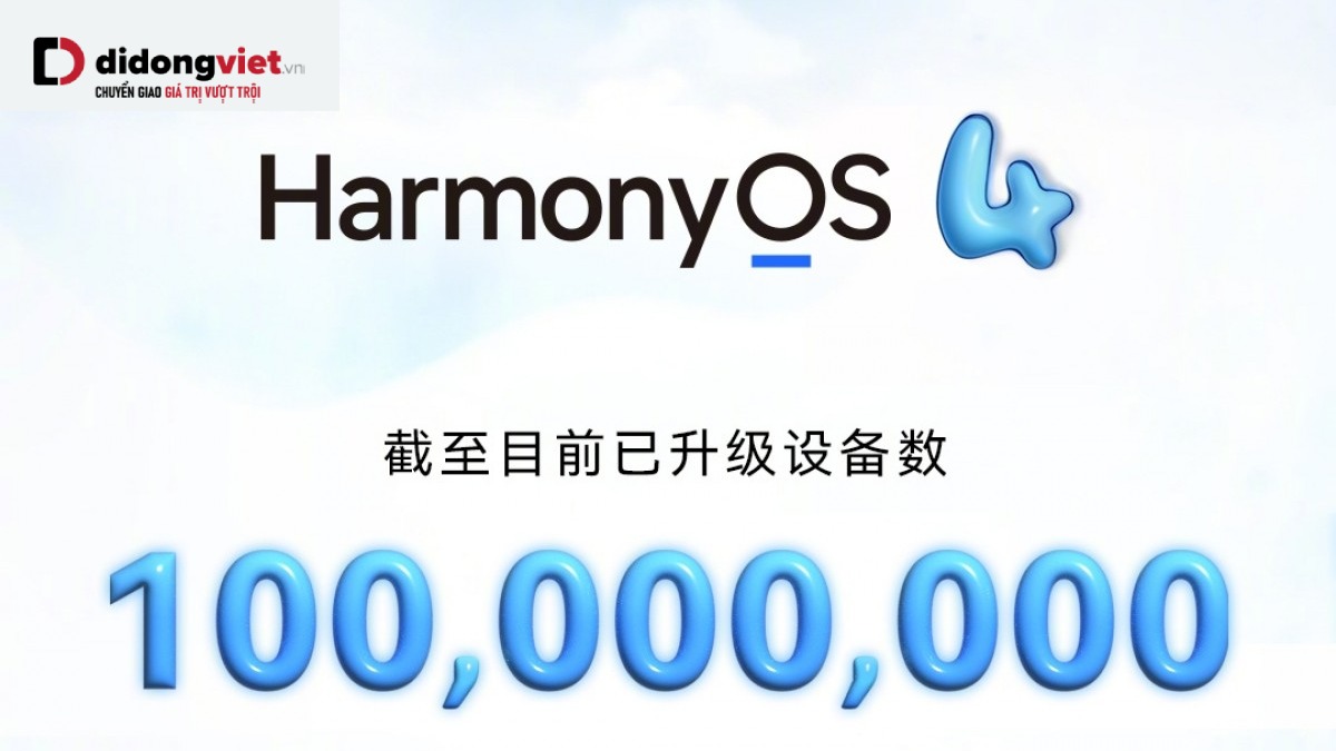 Huawei đạt cột mốc 100 triệu thiết bị chạy HarmonyOS 4