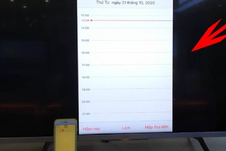 Cách phản chiếu màn hình iPhone lên tivi Sony
