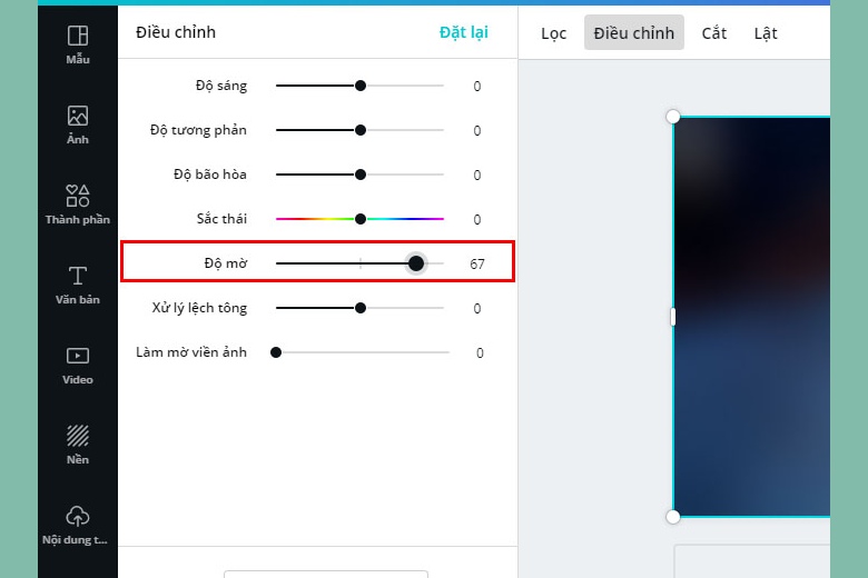 cách thực hiện lờ mờ ảnh