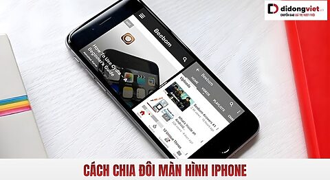 cách chia đôi màn hình iphone