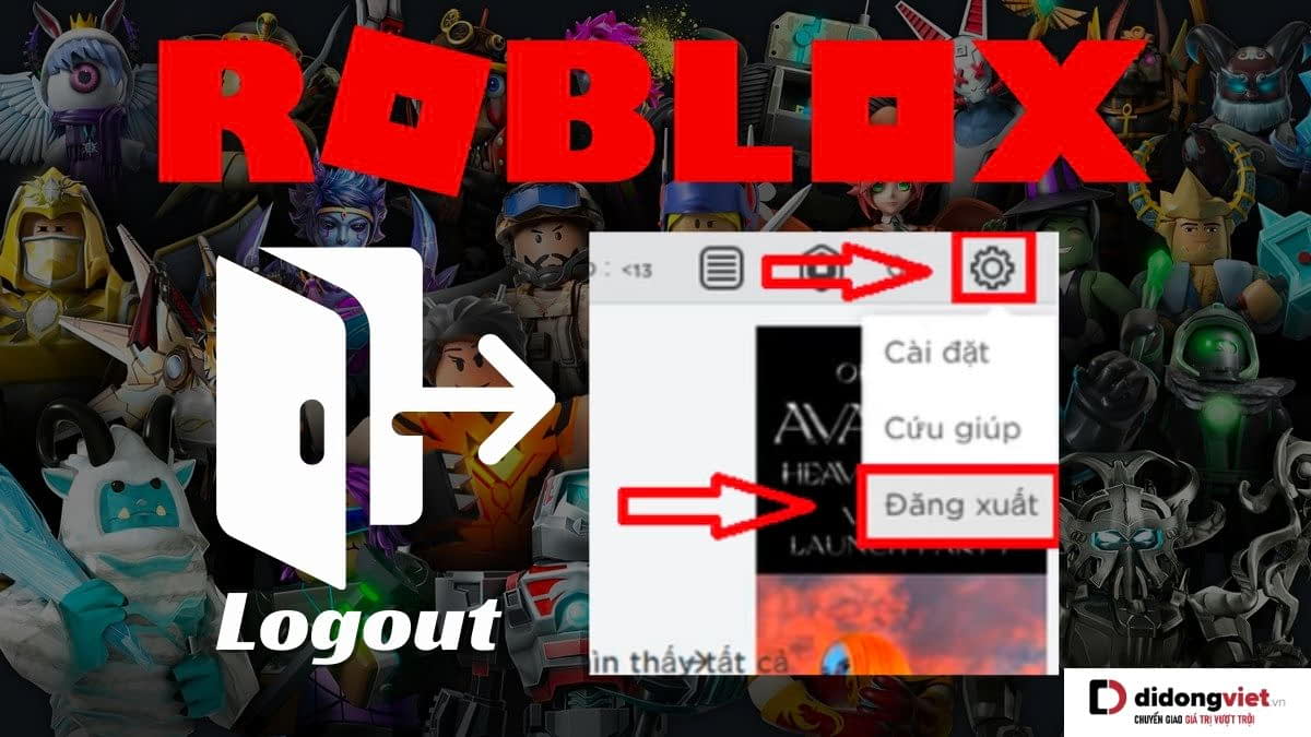 cách đăng xuất roblox