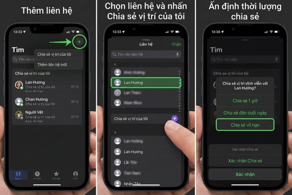 Cách cài định vị iPhone: Hướng dẫn chi tiết từ trải nghiệm thực tế 8 cach dinh vi iphone chia se qua ung dung tim didongviet