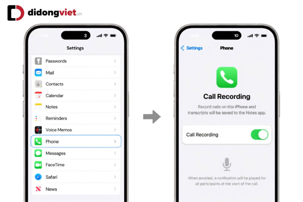 Cách ghi âm cuộc gọi trên iPhone đơn giản, miễn phí (Cập nhật 2026) 13 Cách ghi âm cuộc gọi với phiên bản iOS 26 trở lên