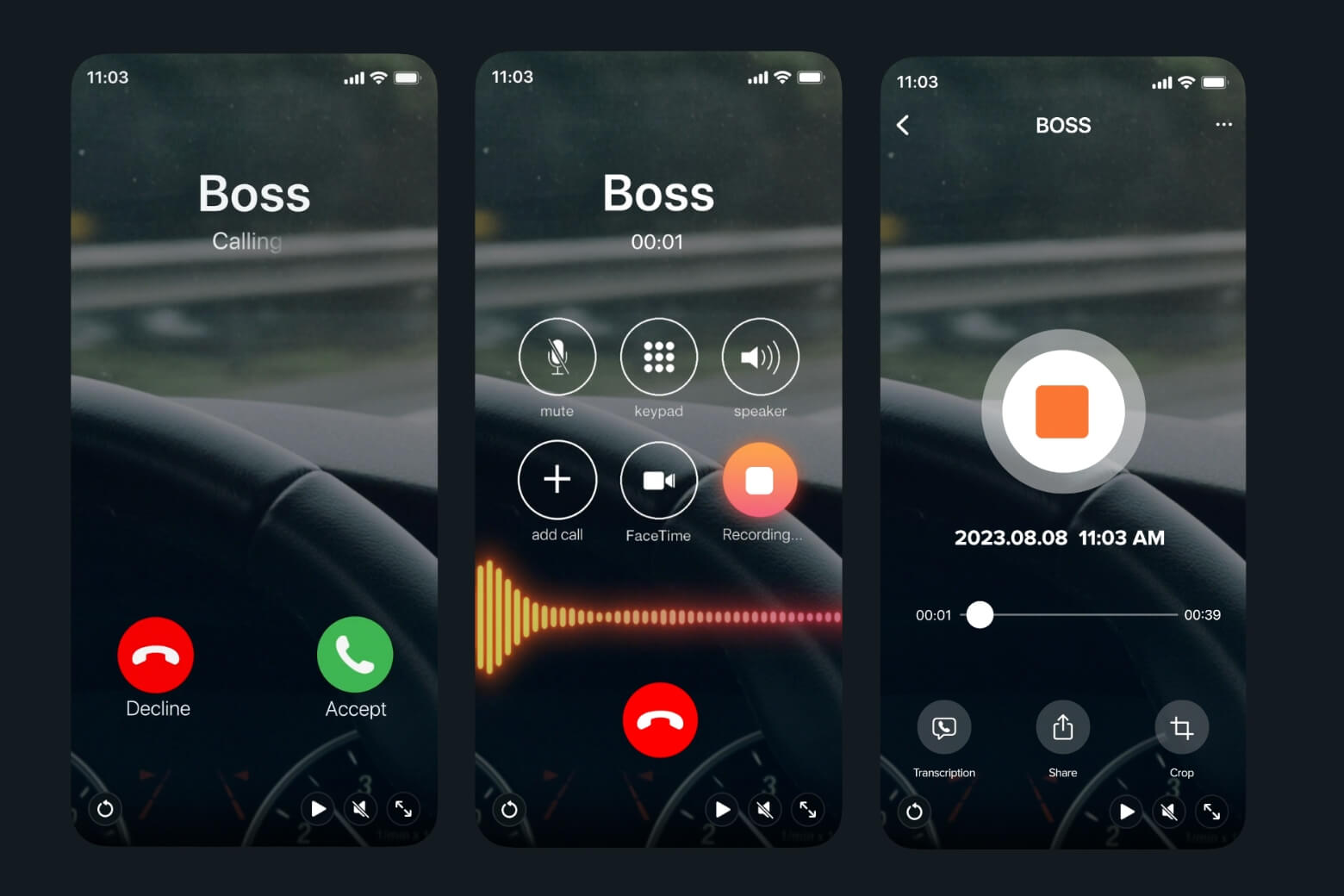 Call Recorder iCall là ứng dụng có giao diện hiện đại, tuy nhiên cần trả phí khi sử dụng