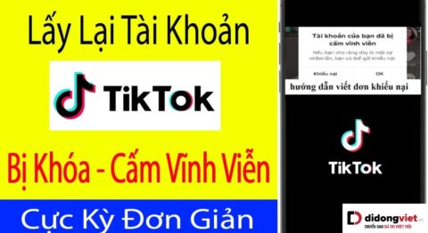 cách lấy lại nick tiktok
