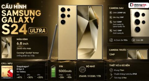cấu hình samsung galaxy s24 ultra