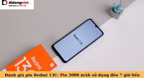 đánh giá pin redmi 13c