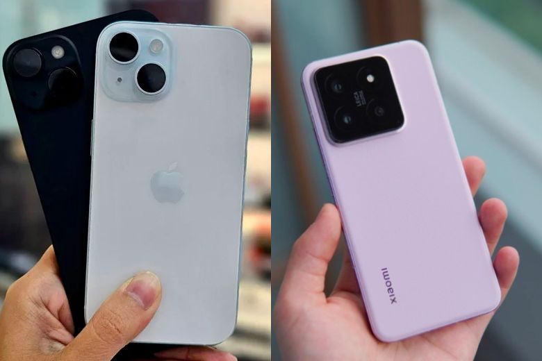 So sánh iPhone 15 và Xiaomi 14