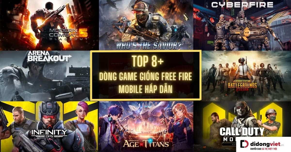 Top 8+ Dòng game giống Free Fire đầy kịch tính trên điện thoại