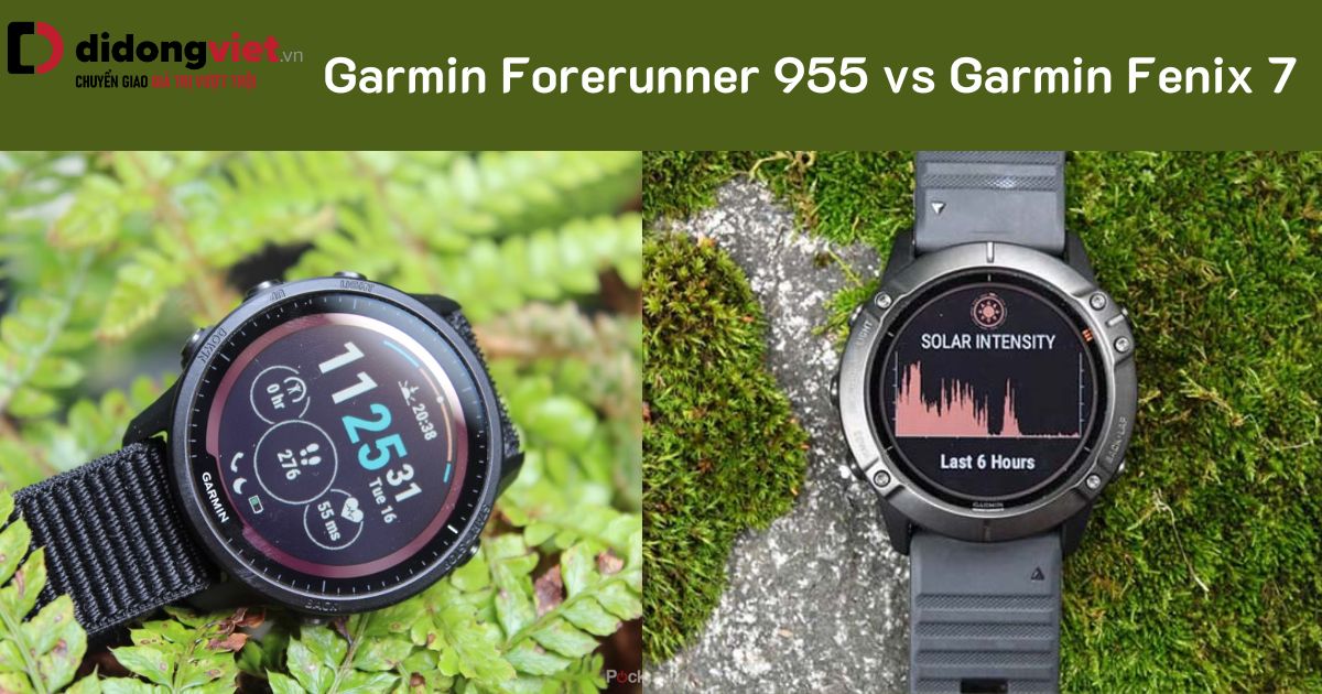 So sánh Garmin Forerunner 955 và Garmin Fenix 7: Dòng nào phù hợp với bạn?