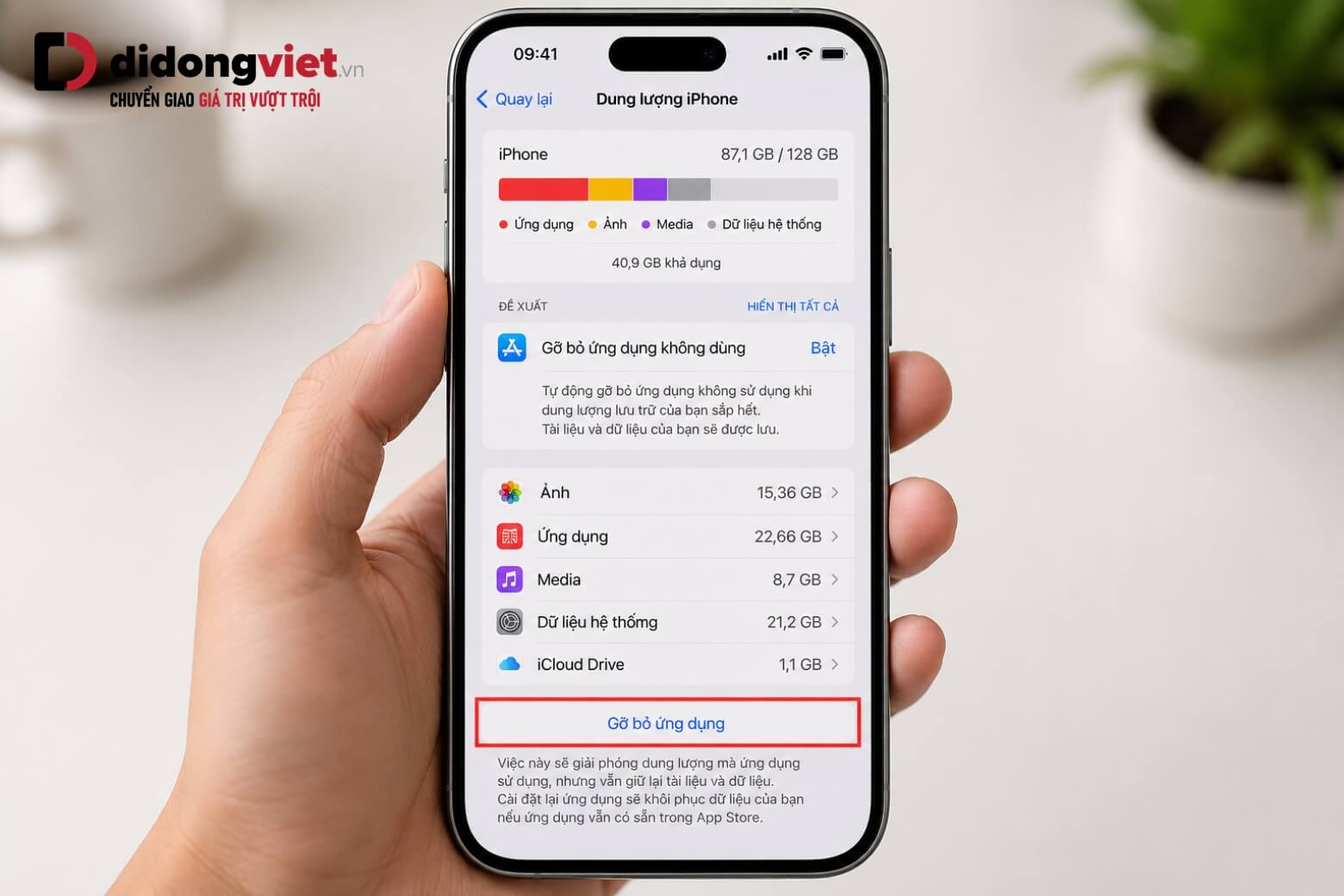 Cách giải phóng dung lượng iPhone khi máy báo đầy bộ nhớ liên tục 9 Giải phóng dung lượng iPhone bằng tính năng gỡ bỏ ứng dụng