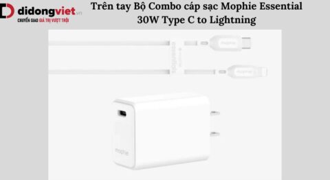 Trên tay Bộ Combo cáp sạc Mophie Essential 30W Type C to Lightning