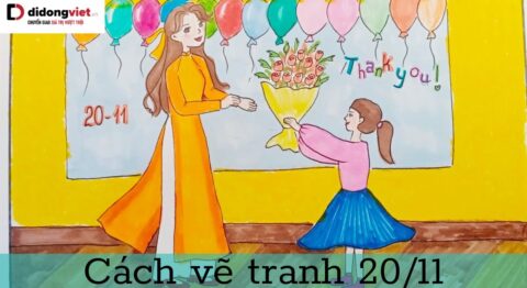 vẽ tranh 20/11