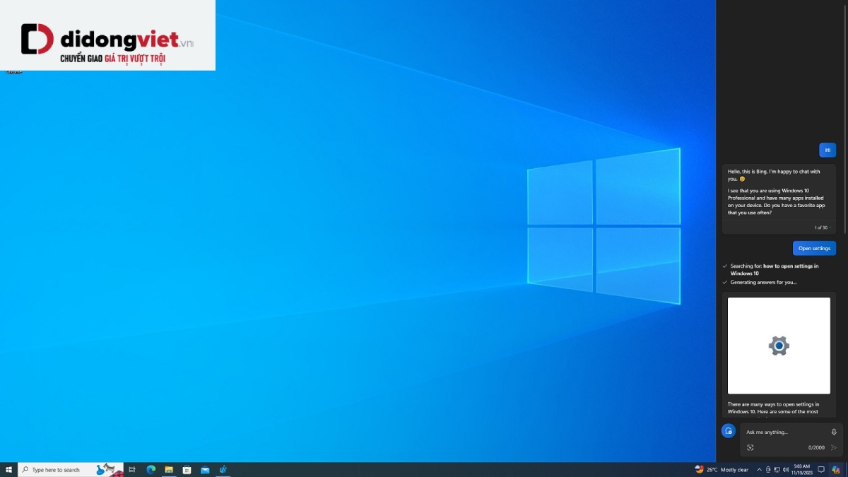 Trợ lý thông minh Copilot của Microsoft cũng sẽ có mặt trên Windows 10