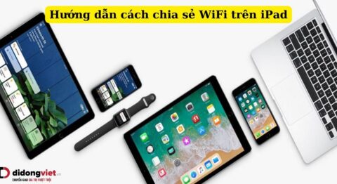 cách chia sẻ WiFi trên iPad
