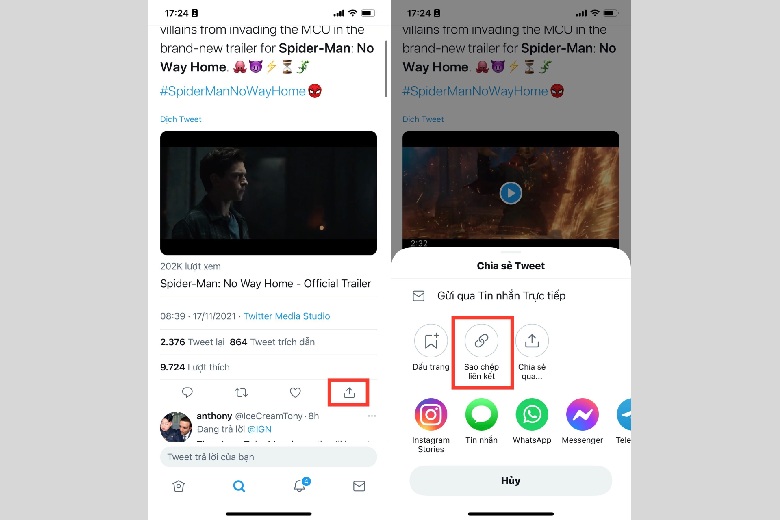 cách tải video trên Twitter
