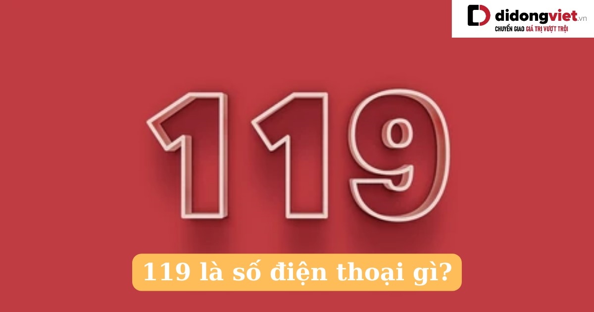 119 là số điện thoại gì