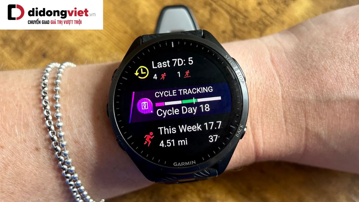 Hiểu nhanh về tính năng theo dõi chu kỳ kinh nguyệt trên smartwatch Garmin
