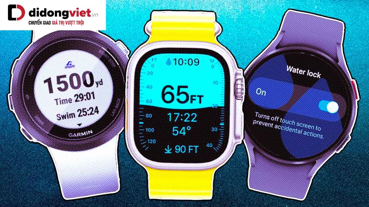 Top các mẫu smartwatch chống nước tốt nhất: Apple Watch Ultra và Garmin Forerunner series dẫn đầu