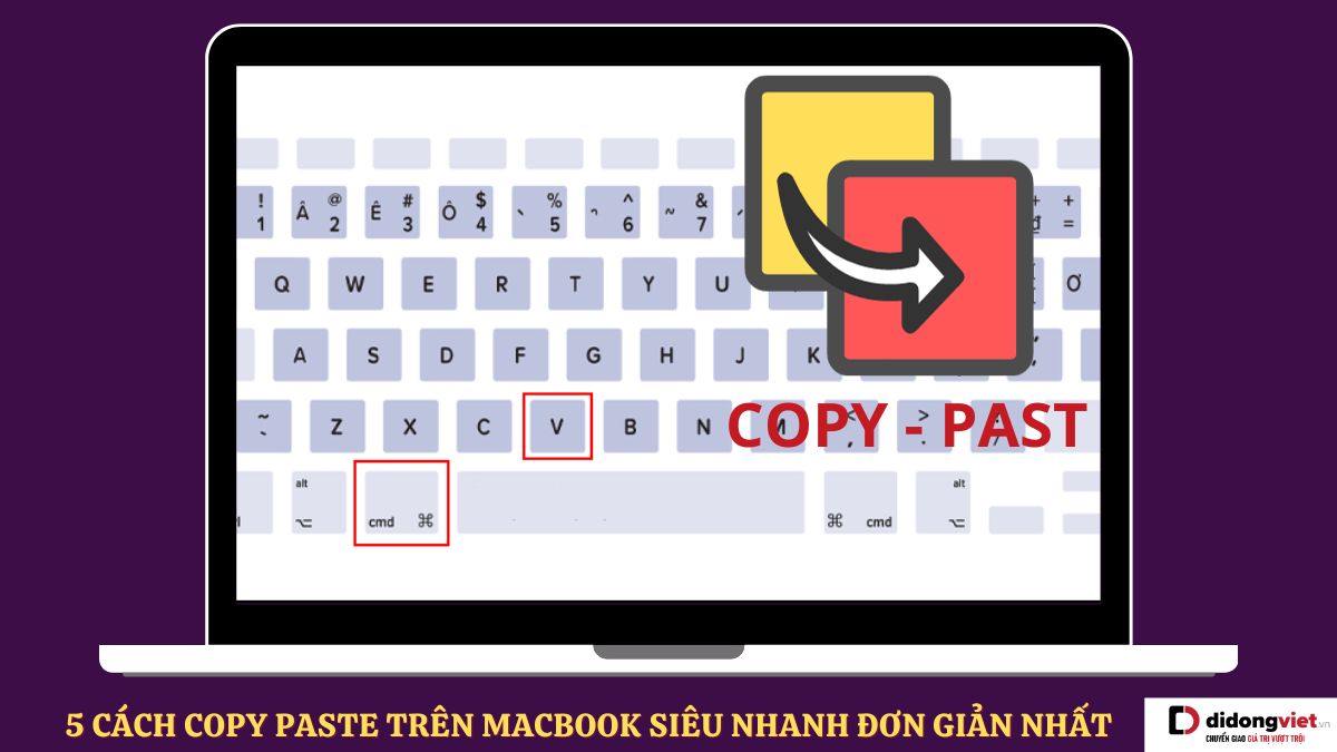 Cách copy paste trên MacBook