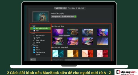 Cách đổi hình nền MacBook