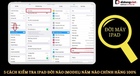 Cách kiểm tra iPad đời nào