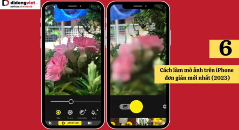 Cách làm mờ ảnh trên iPhone