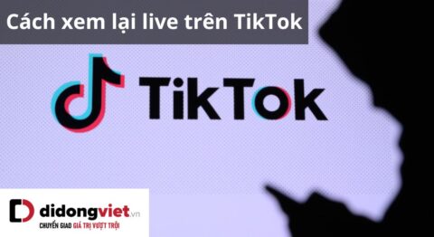 cách xem lại live trên tiktok