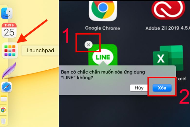 Cách xóa ứng dụng trên MacBook 
