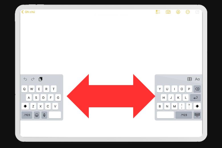 Cách chia bàn phím trên iPad

