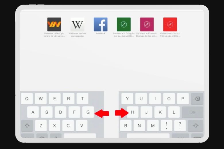 Cách chia bàn phím trên iPad
