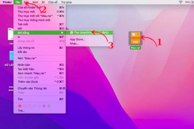 Cách giải nén File Rar trên MacBook