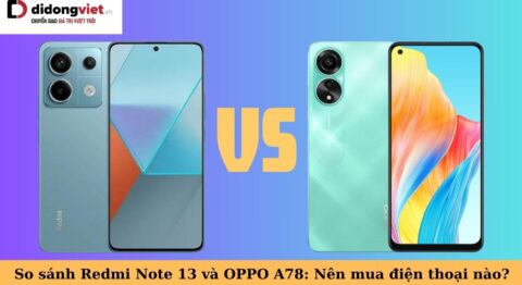 so sánh redmi note 13 và oppo a78
