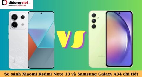 so sánh xiaomi redmi note 13 và samsung galaxy a34