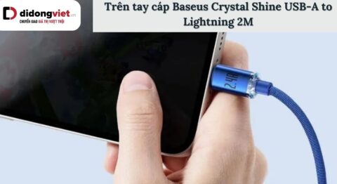 Trên tay cáp Baseus Crystal Shine USB-A to Lightning 2M: Có nên mua?
