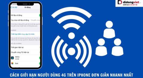 Cách giới hạn người dùng 4G trên iPhone